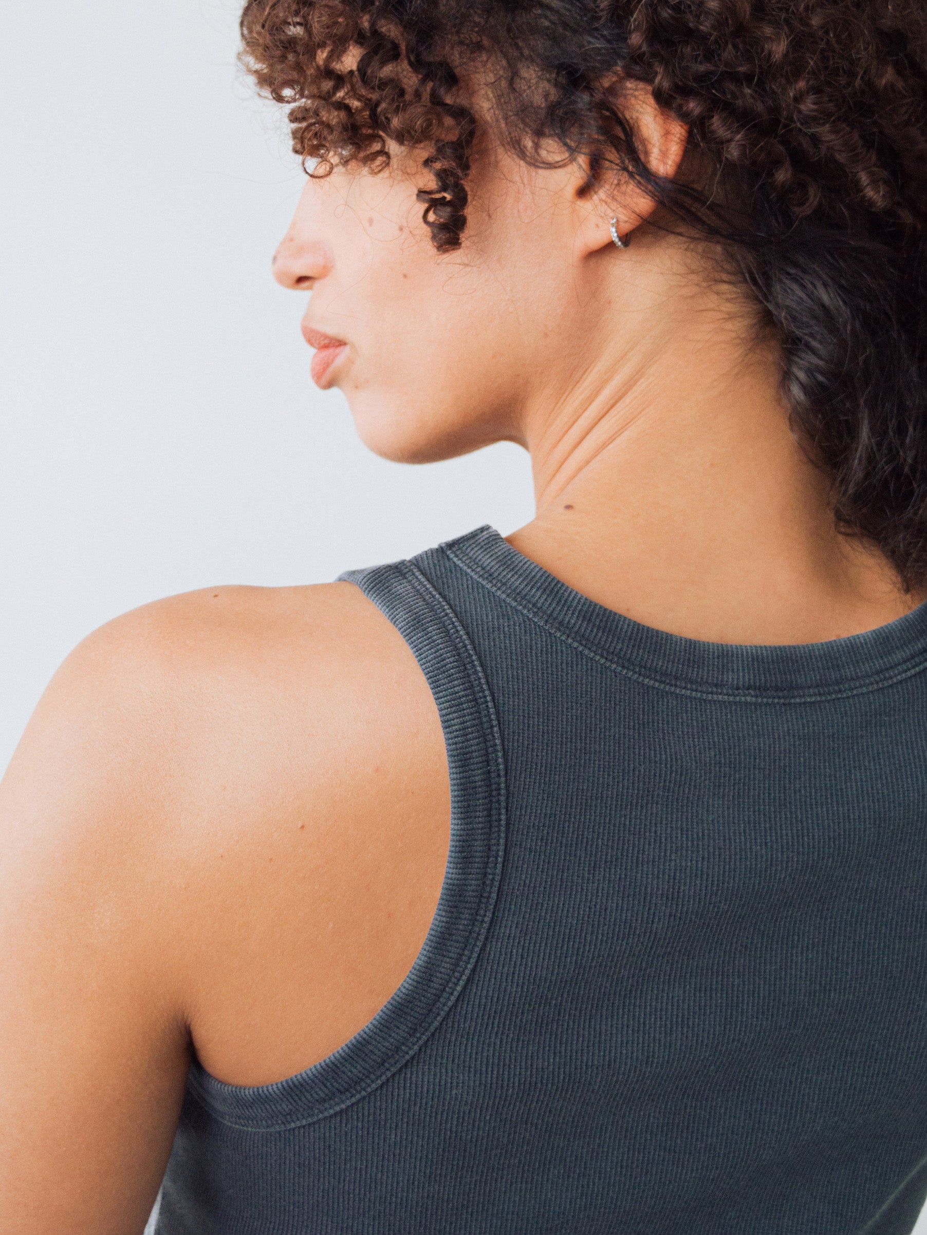 Ribbed Racer Top